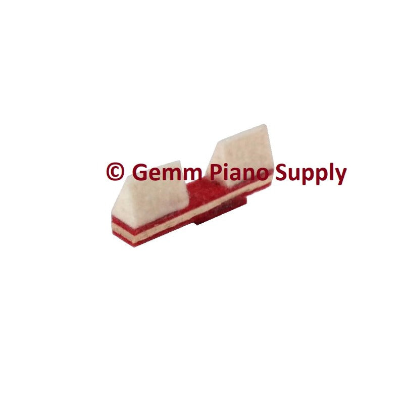 Upright Piano Bass Damper Wedge (Double Wedge)