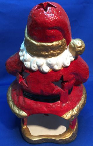 Ceramic Santa Clause Tea Light Holder