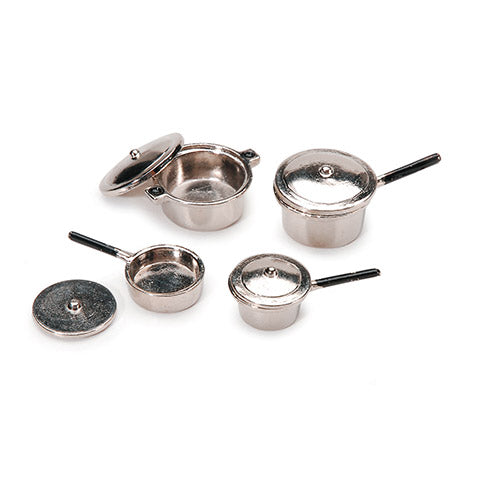 Timeless Minis - Silver Stovetop Cookware Set 8 Pieces