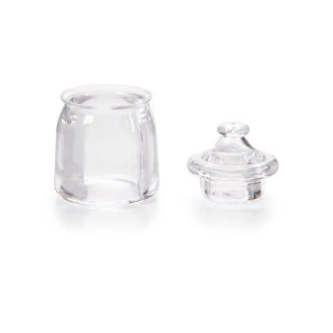 Timeless Minis - Jar and Lid - Acrylic - Clear - .75 x 1.125 inches