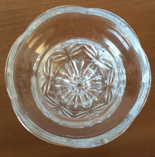 Royal Limited Crystal Tulip Scalloped Edge Candle Holder - Vintage 1990's