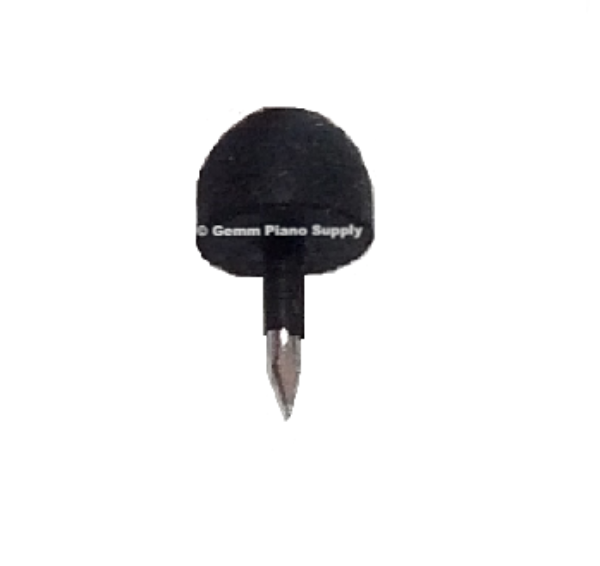 Piano Cabinet Rubber Head Nail Bumper 3/8" Dia. Black