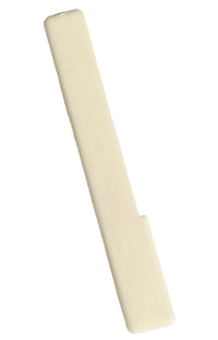 Piano Keytop Simulated Satin Ivory 6" Length, 2" Long Head - Individual Replacement Key