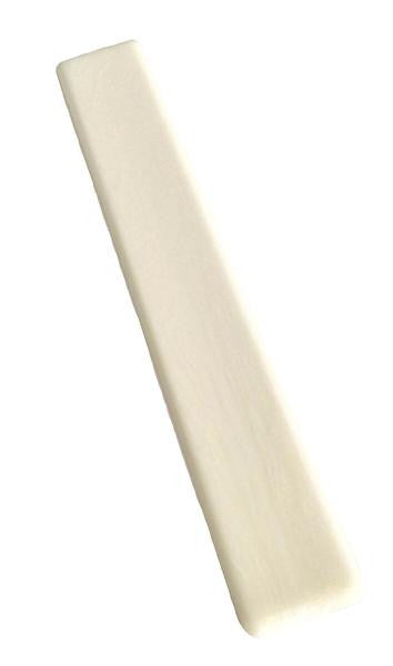 Piano Keytop Simulated Satin Ivory 6" Length, 2" Long Head - Individual Replacement Key