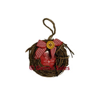 Christmas Photo Frame Wreath Ornament