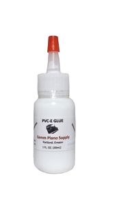 GBC Piano PVC-E Glue 1 oz - Excellent Adhesive for Piano Keytops, Felts or Leather Material