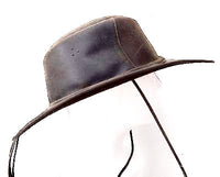 Authentic Ecuador Brown Leather Hat Size L