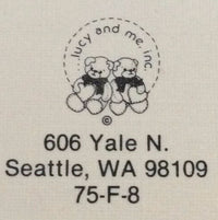 Lucy and Me Teddy Bear Note Cards, Vintage 1980's, Lucy and Me, Inc. Set of 3 Blank Note Cards
