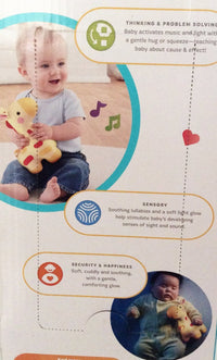 ﻿Fisher-Price Soothe & Glow Giraffe, Soothing Light & 15 Minutes of Music, 0+
