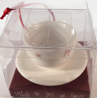 Starbucks Coffee Christmas Ornament Cappuccino Cup 2005, Wish, Joy, Love, Cup & Saucer
