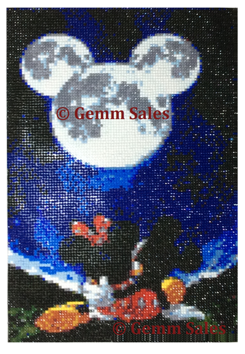 Mickey & Minnie Diamond Painting Finished Piece Wall Decor - Diamond Art