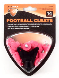 Sof Sole Football Cleats 1/2" Pink - 14 Cleats Pack