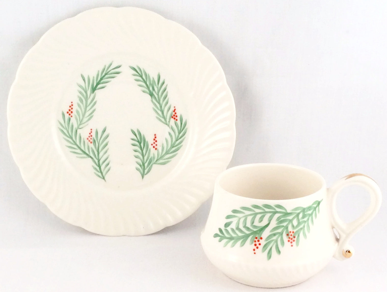 Rose Crown China Tea Cup And Saucer Set