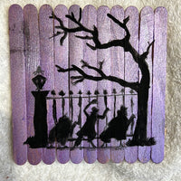 Disneyland's Haunted Mansion Hitchhiking Ghosts, Silhouettes Disneyland